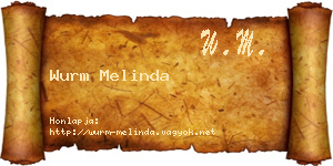 Wurm Melinda névjegykártya